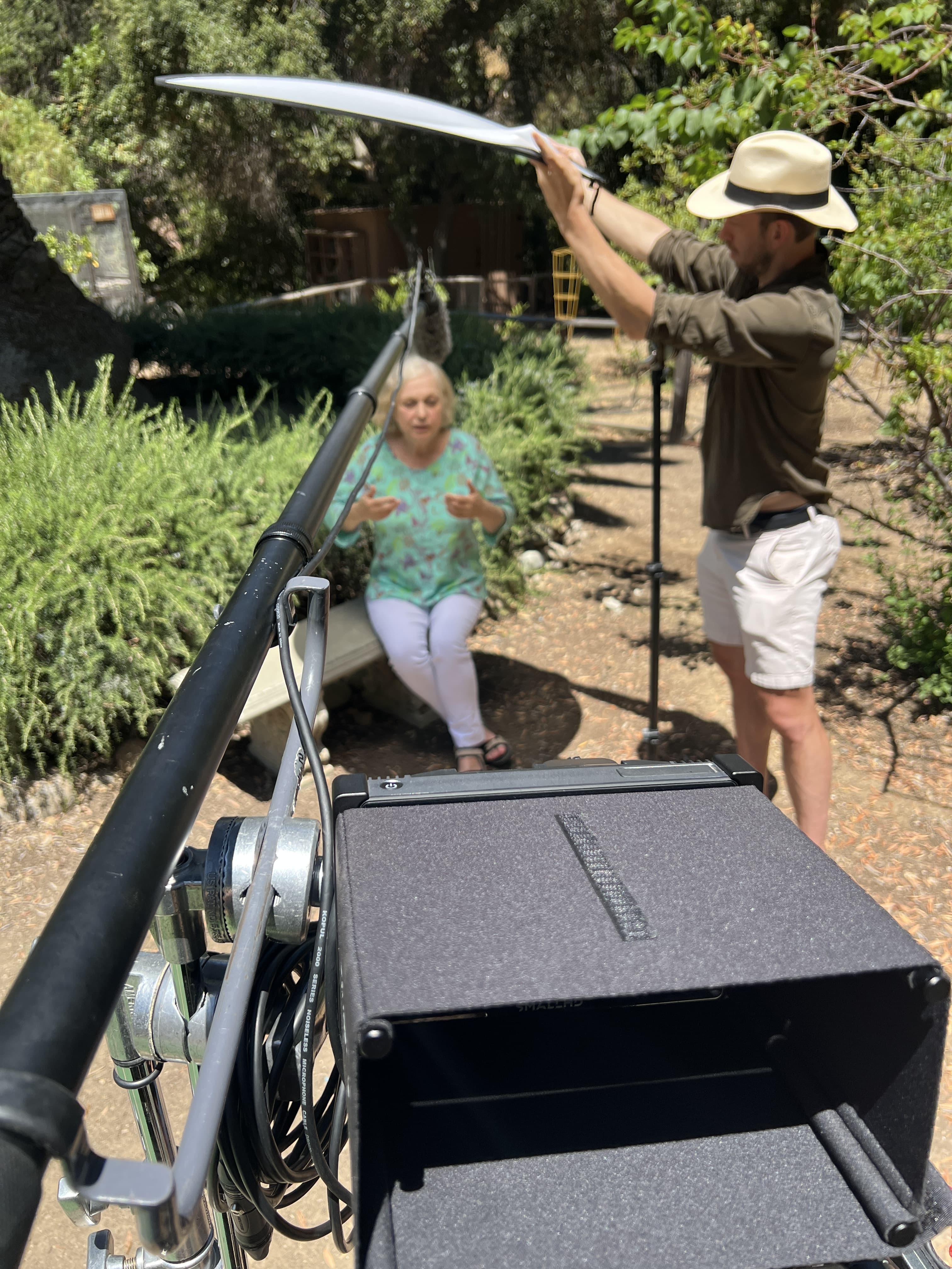 Empact Films crew filming on location